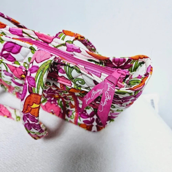 Vera Bradley 3pc tote, wallet & change purse pink floral - Picture 9 of 13